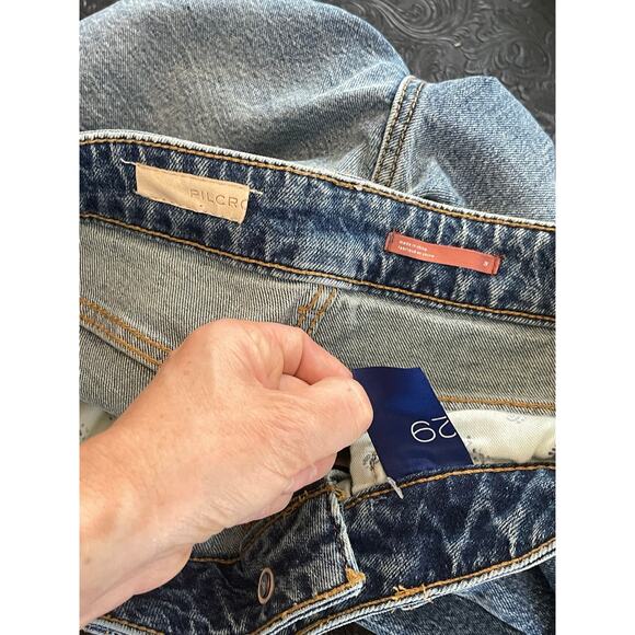 Pilcro Jeans Women's 29 Straight Distressed Ankle Length - Picture 4 of 6